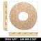 Donut Bagel Doodle Unfinished Craft Wood Holiday Christmas Tree DIY Pre-Drilled Ornament